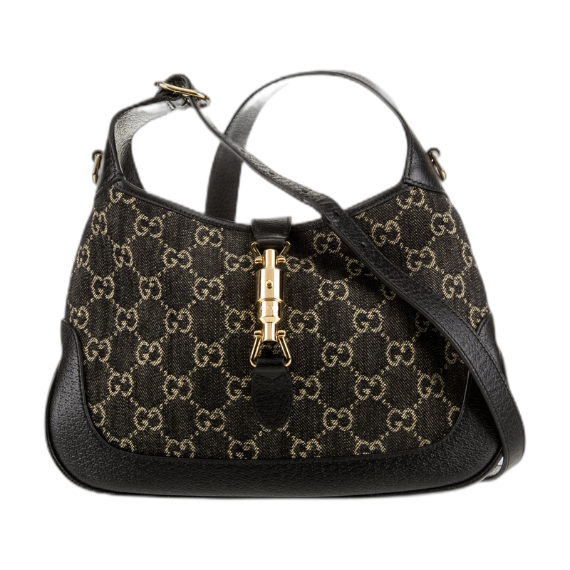 Gucci Jackie 1961 Hobo Black Denim