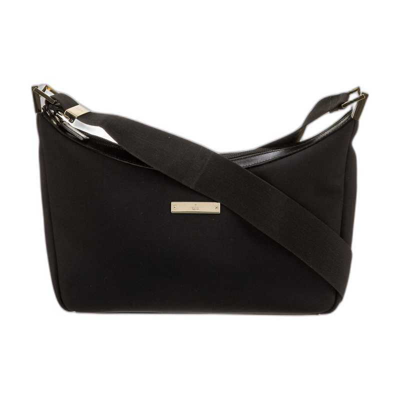 Gucci Black Canvas Messenger Bag