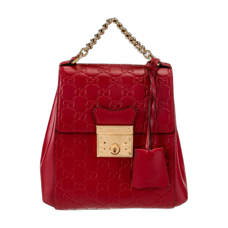 Gucci Padlock Shoulder Bag in Red