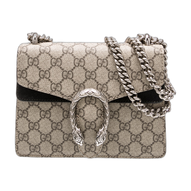 Gucci Dionysus Shoulder Bag in Neutrals Mini Suede