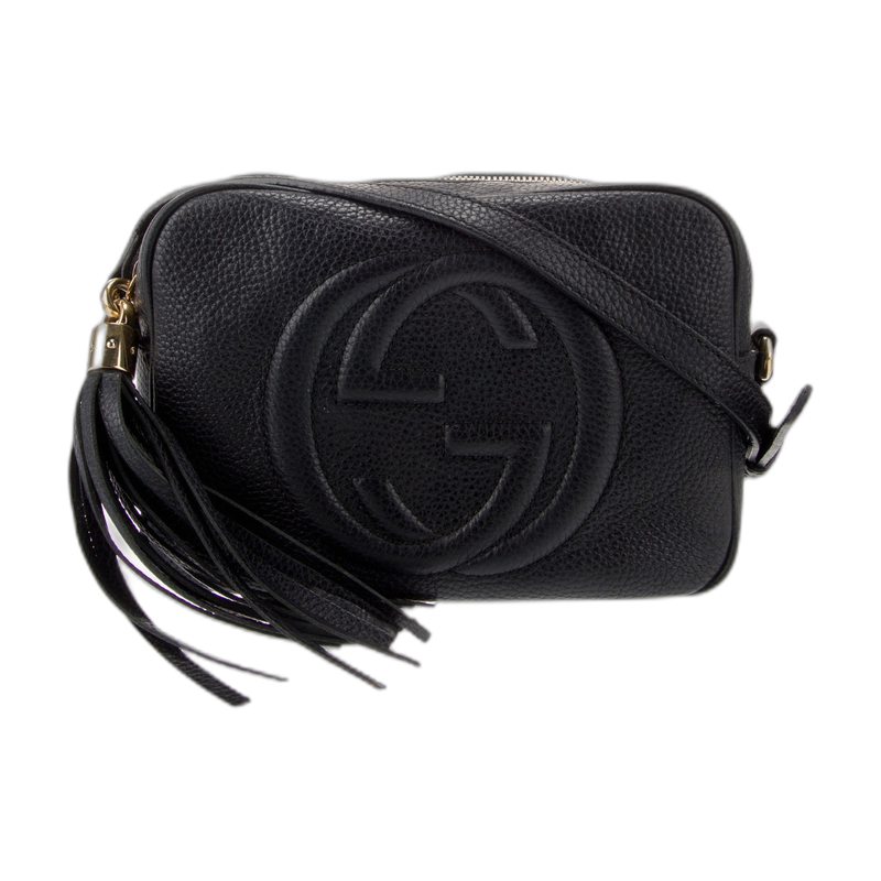 Gucci Soho Disco Crossbody Bag in Black Leather