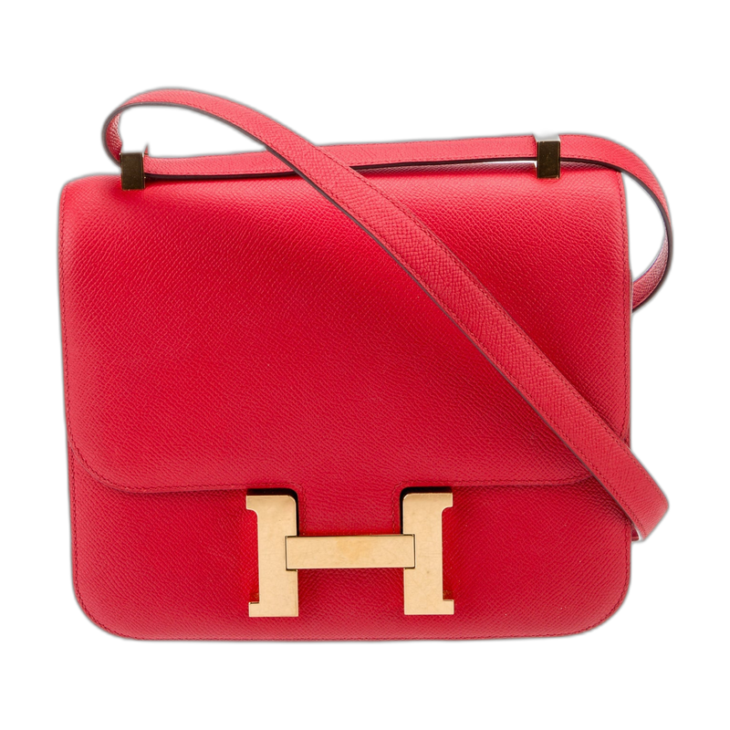 Hermes Constance Crossbody Bag in Red