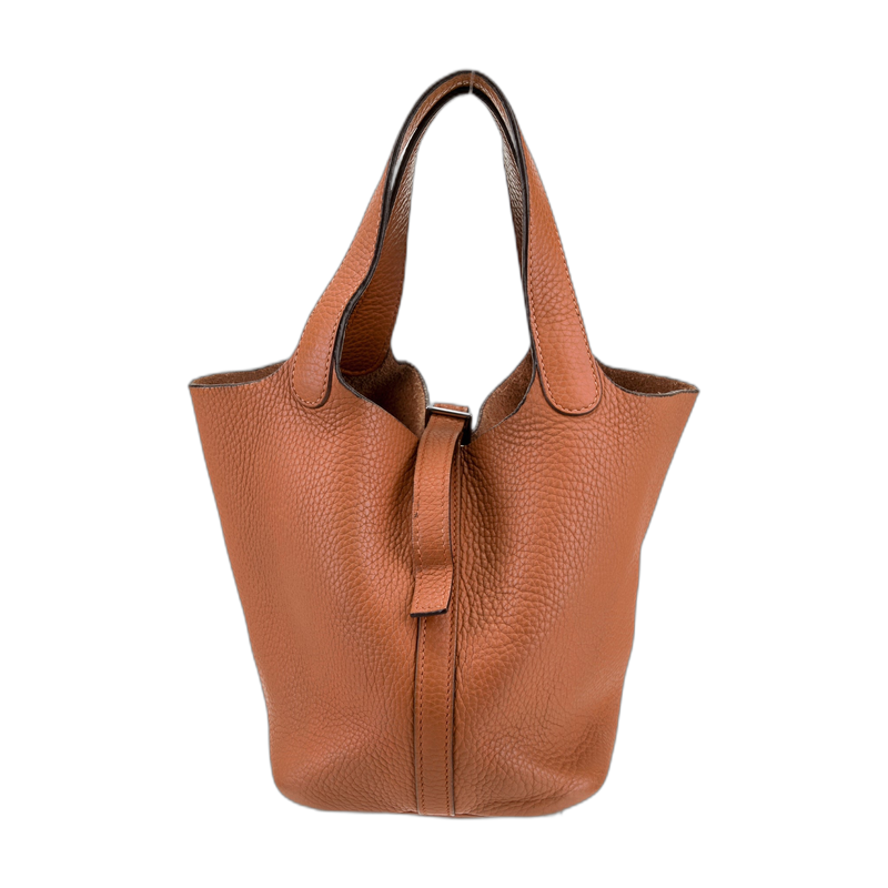 Hermes Picotin Bucket Bag in orange, size 22