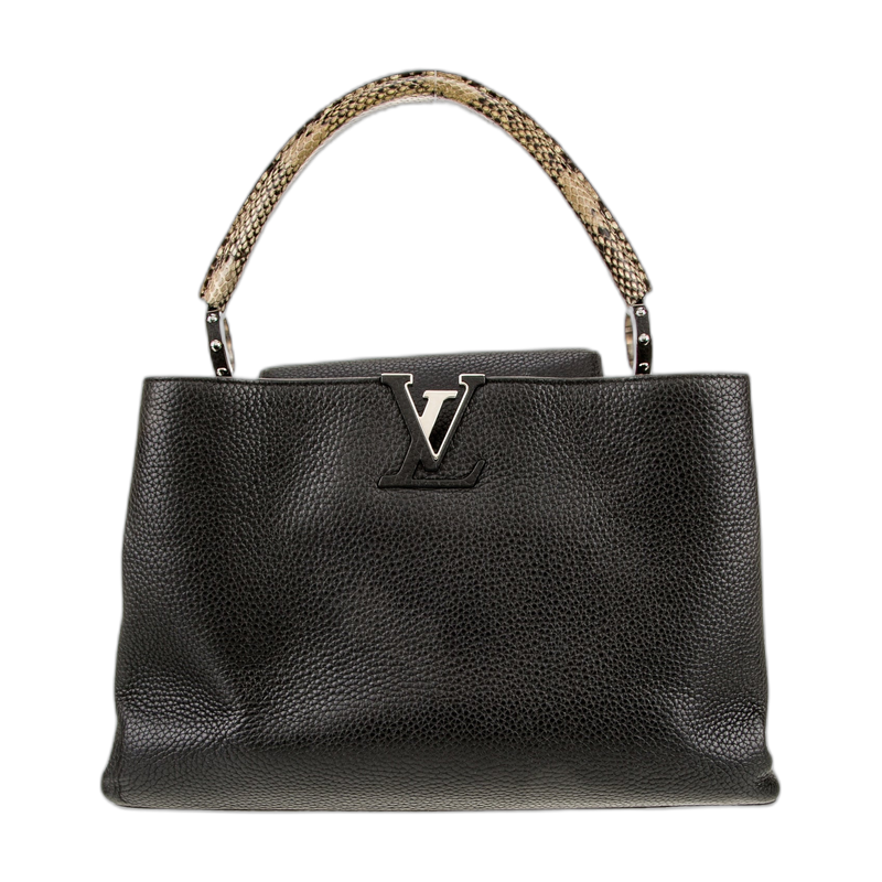 Louis Vuitton Capucines Top Handle Black MM