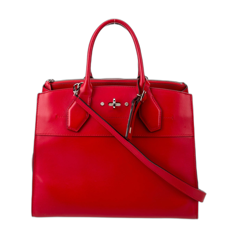 Louis Vuitton City Steamer Top Handle in Red