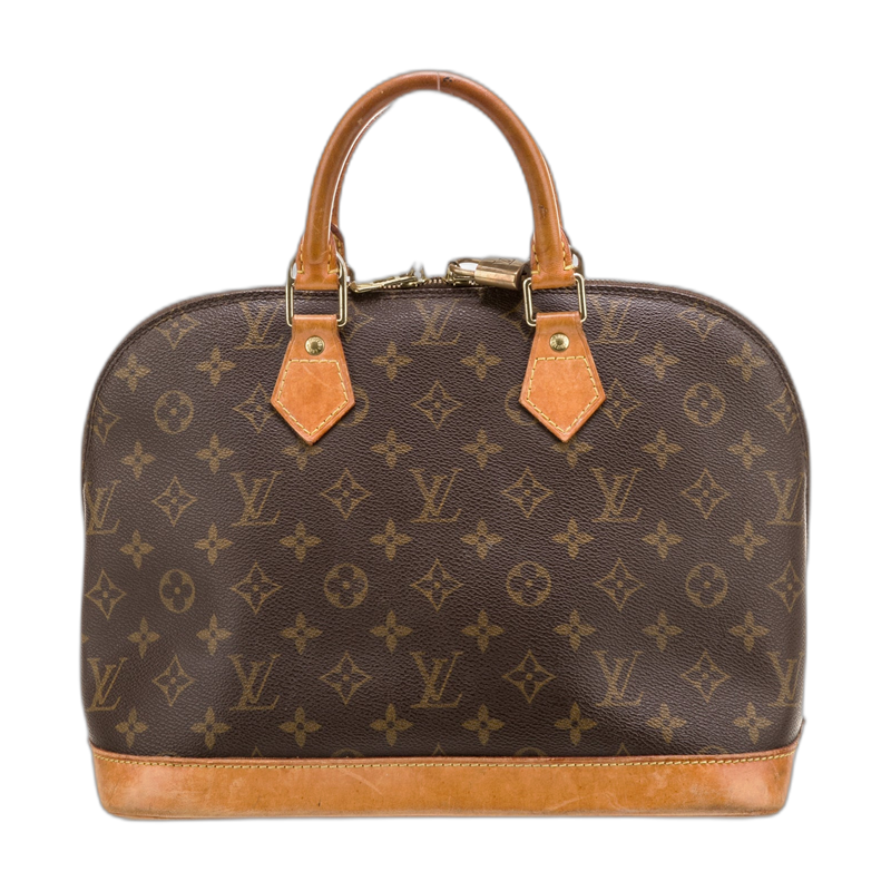 Louis Vuitton Alma Top Handle Brown PM Canvas
