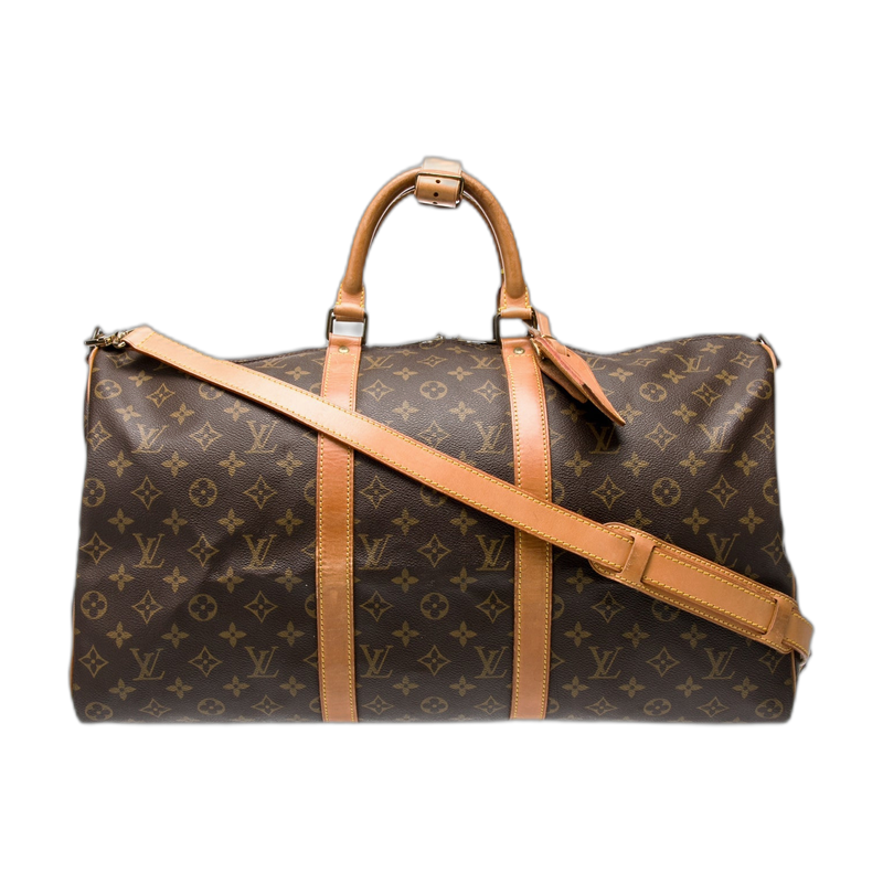 Louis Vuitton Keepall Bandouliere Duffle Brown 50