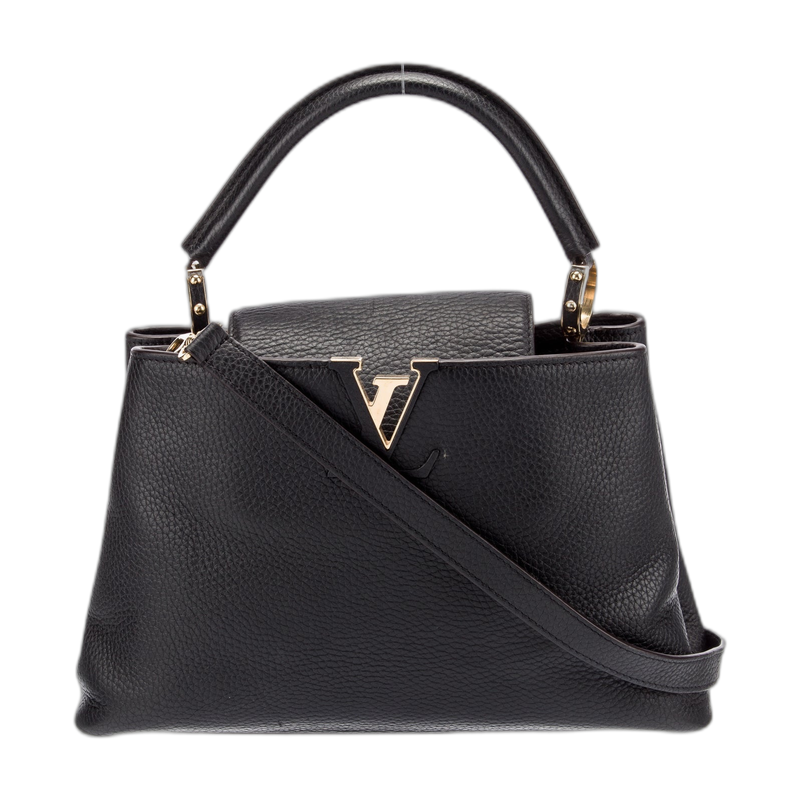 Louis Vuitton Capucines Top Handle Bag in Black PM