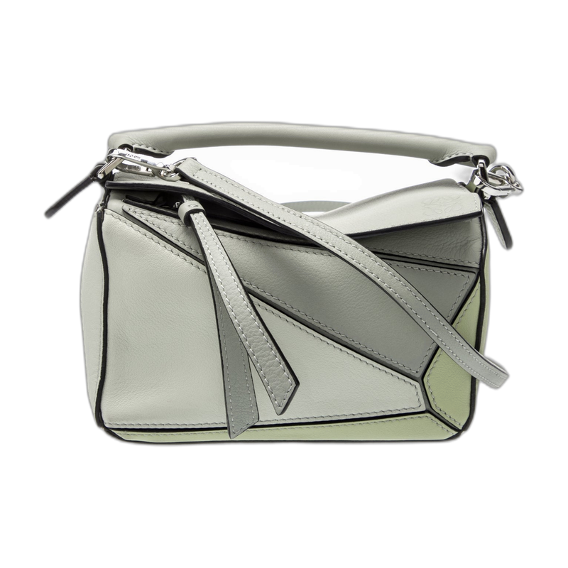 Loewe Puzzle Shoulder Green Mini