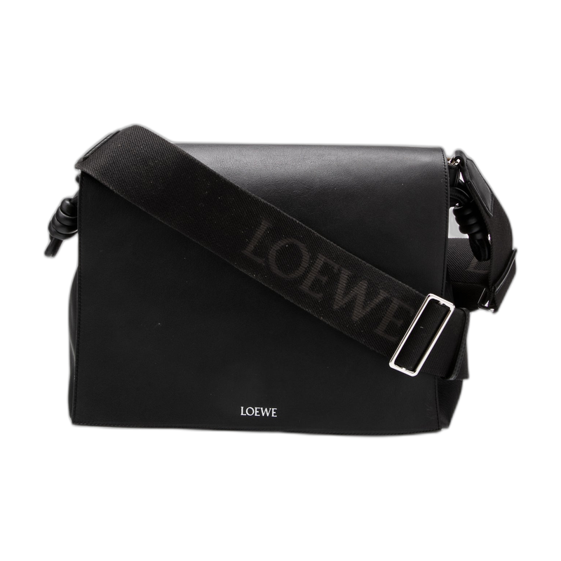 Loewe Flamenco Knot Shoulder Bag in Black