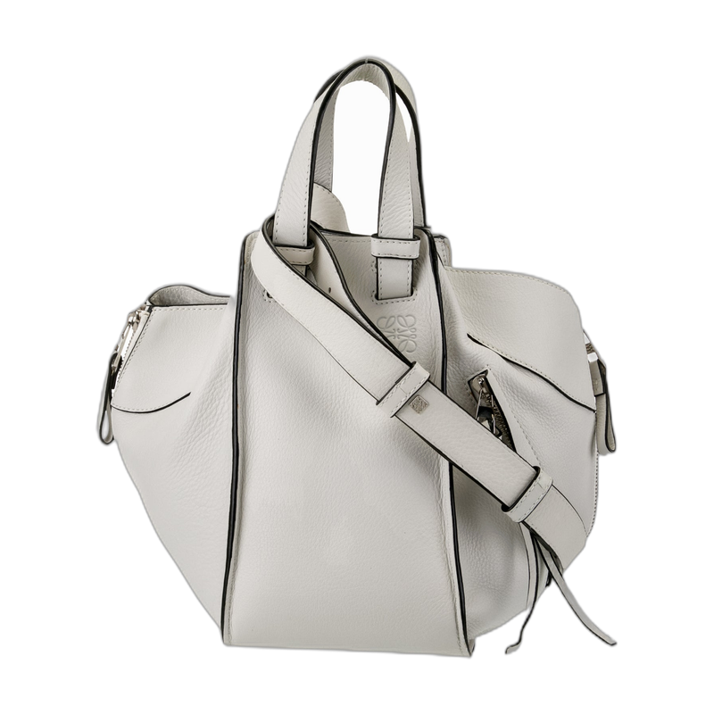 Loewe Hammock Shoulder Bag in White