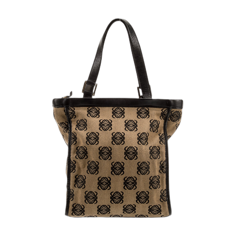Loewe Anagram Tote Black Canvas