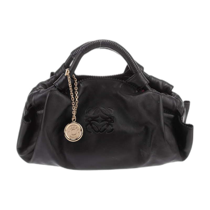 Loewe Anagram Tote Black Leather