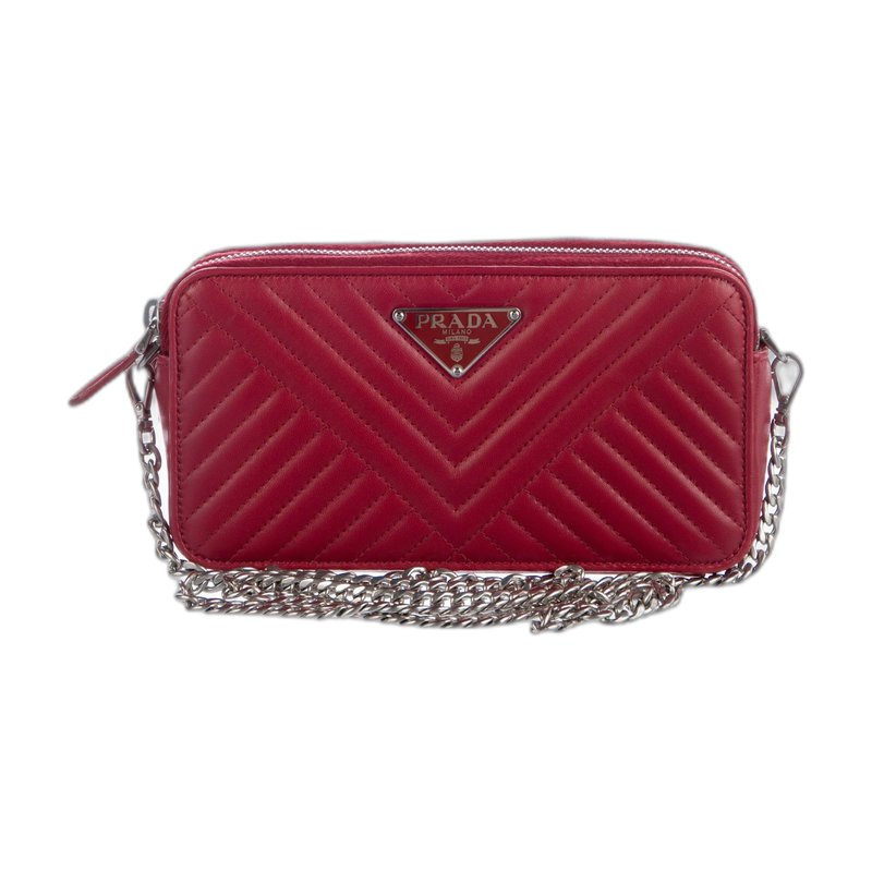 Prada Triangle Shoulder Red