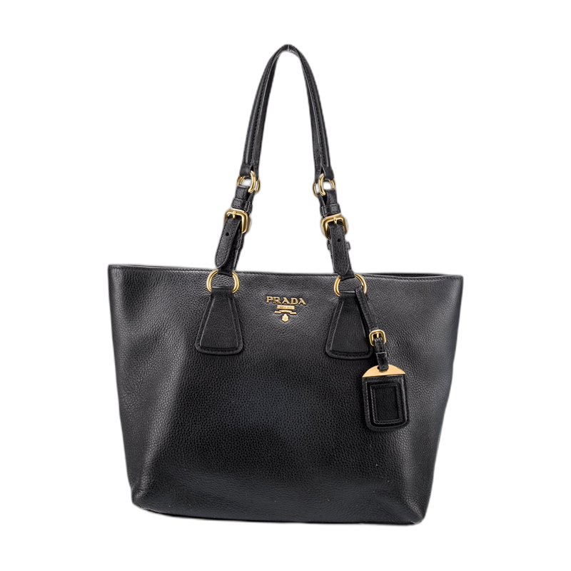 Prada Phenix Tote in Black Leather