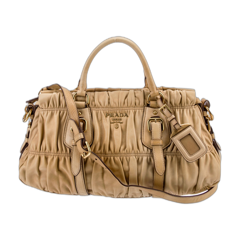 Prada Top Handle Bag Neutrals None
