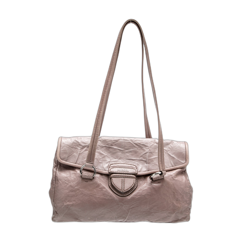 Prada Shoulder Bag Neutrals Leather