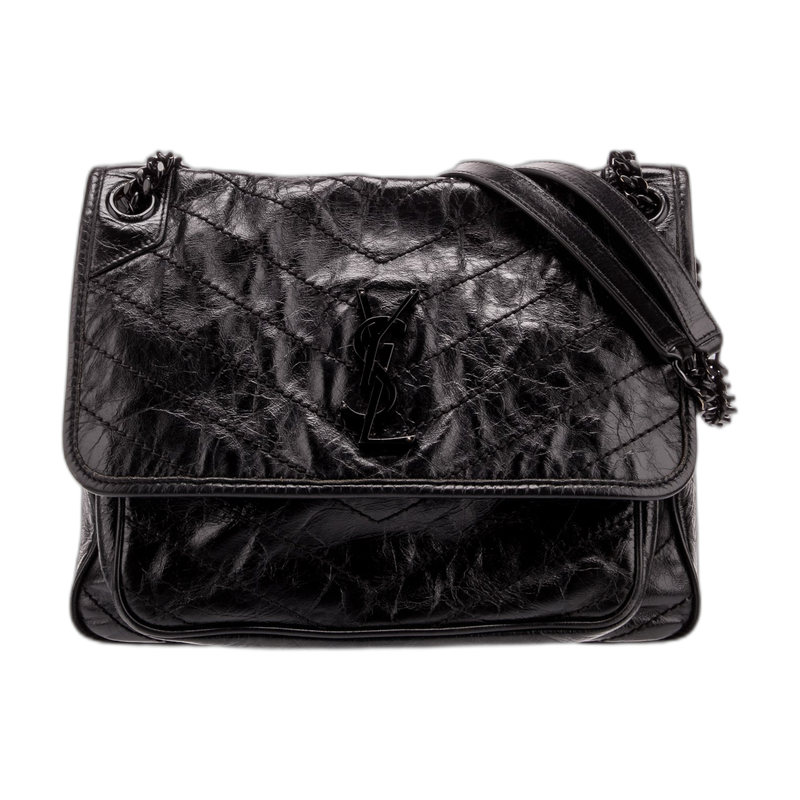 Saint Laurent Niki Shoulder Black Medium