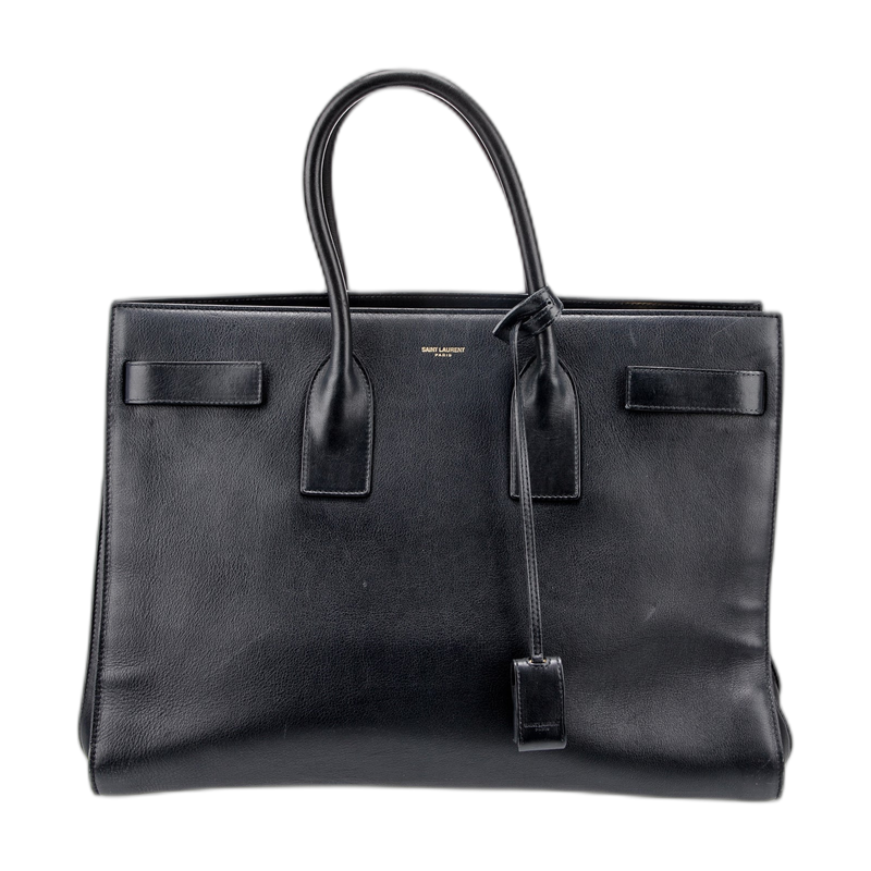 Saint Laurent Sac De Jour Top Handle Bag in Blue, Large