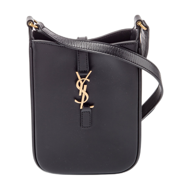 Saint Laurent Le 5 à 7 Shoulder Bag in Black Leather