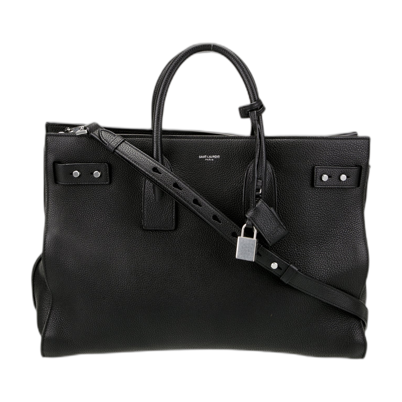 Saint Laurent Sac De Jour Top Handle Bag in Black, Large