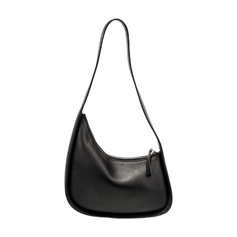 The Row Half Moon Shoulder Bag in Black