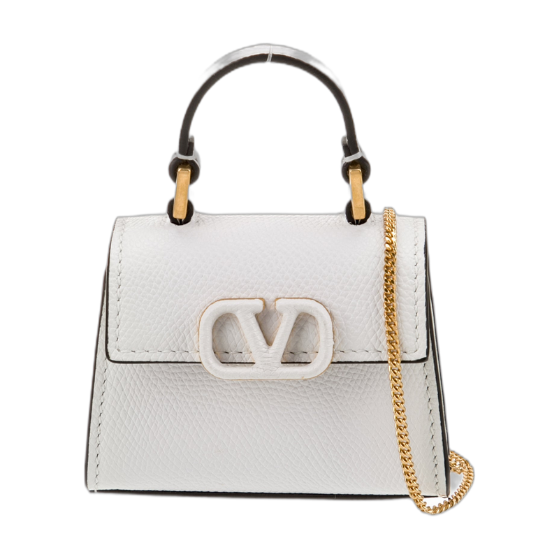 Valentino Rockstud Spike Shoulder Bag in White