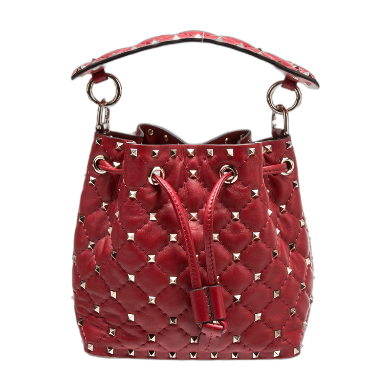 Valentino Rockstud Shoulder Bag in Red