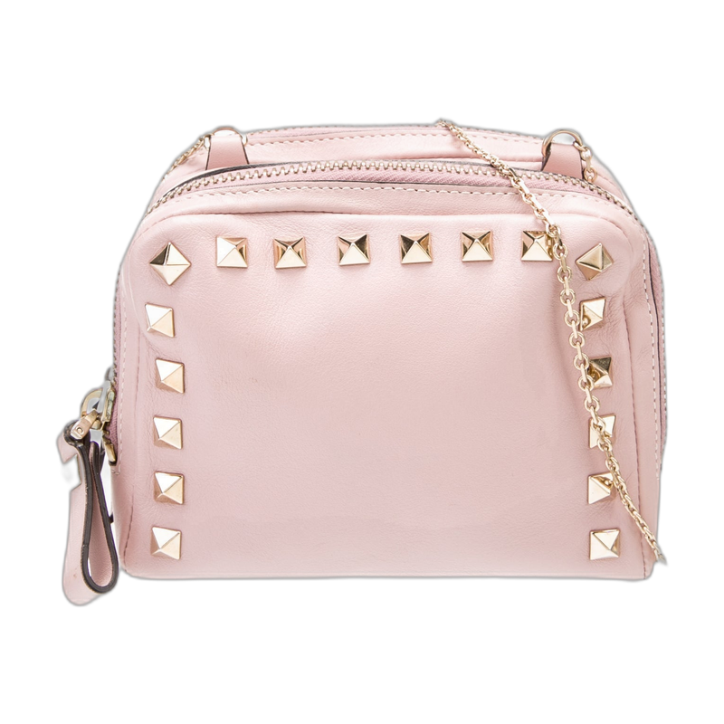 Valentino Pink Rockstud Camera Bag